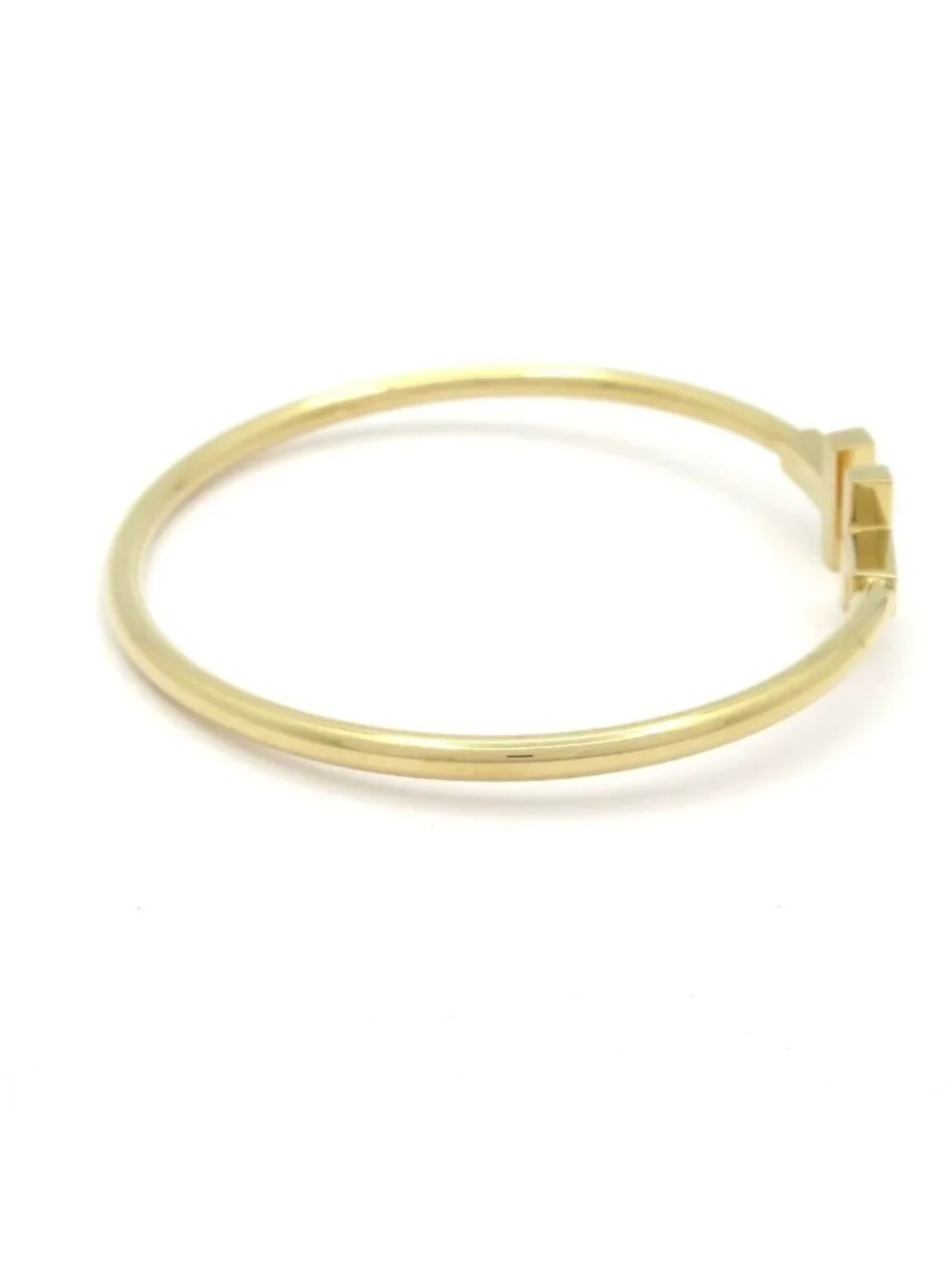Tiffany & Co Bangle T Wire 18k Yellow Gold Bracelet